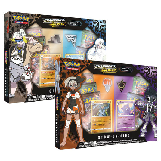Pokemon - Sword & Shield - Champions Path - Stowon-Side & Circhester Gym Special Pin Collection
