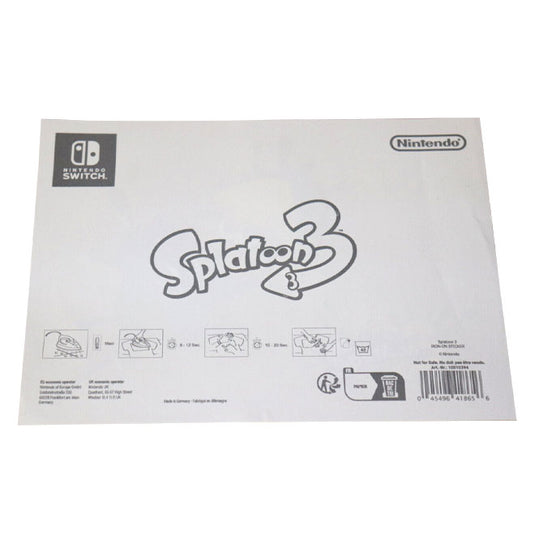 Splatoon 3 - Iron-On Sticker Sheet