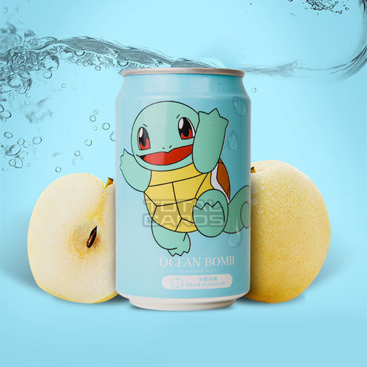 Ocean Bomb - Pokemon Squirtle - Pear Flavour Sparkling Water (355ml)