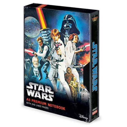 Pyramid Premium A5 Notebooks - Star Wars (A New Hope VHS)