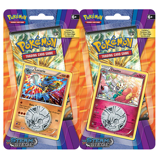 XY Steam Siege - Checklane Blister Set (Lucario & Floette)