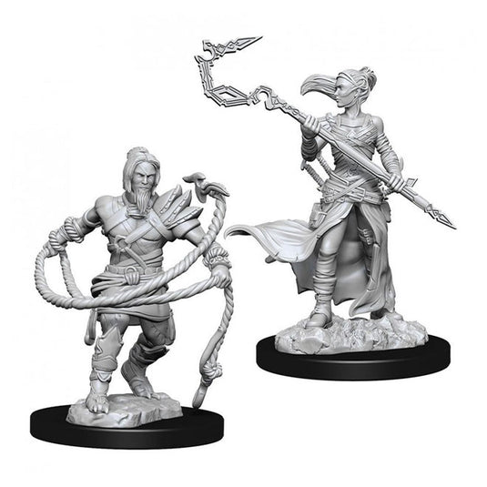 Magic the Gathering Unpainted Miniatures - Stoneforge Mystic & Kor Hookmaster