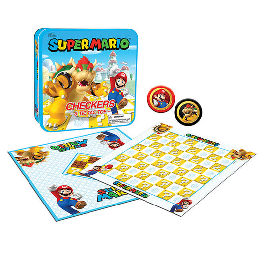 Super Mario Checkers and Tic-Tac-Toe
