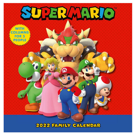 Danilo Calendar - SUPER MARIO 2022 FAMILY ORGANISER