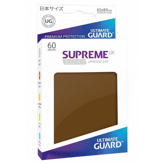 Ultimate Guard - Supreme UX Sleeves Japanese Size - Brown (60 Sleeves)