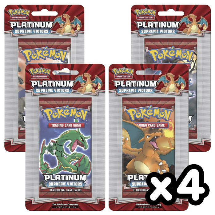 Pokemon - Platinum - Supreme Victors - Blister Booster Packs x4 Pokemon - Platinum - Supreme Victors - Blister Booster Packs x4