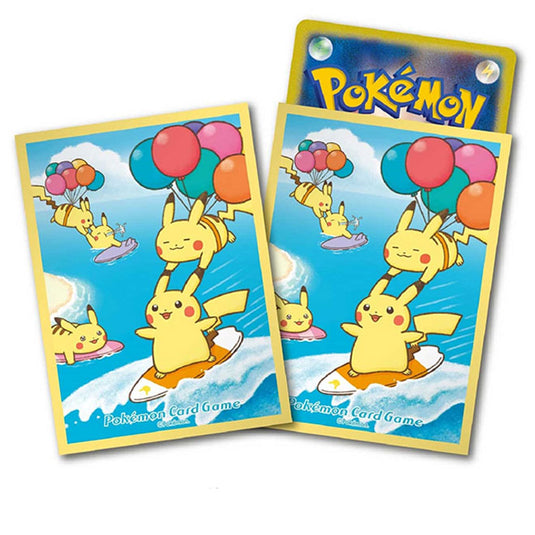 Pokemon - Surfing Pikachu & Flying Pikachu - Card Sleeves (64 Sleeves)
