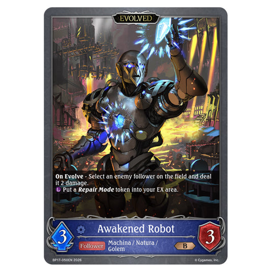Awakened Robot BP17-050EN card from the Shadowverse: Evolve set Convergent Destinies