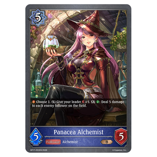 Panacea Alchemist BP17-053EN card from the Shadowverse: Evolve set Convergent Destinies