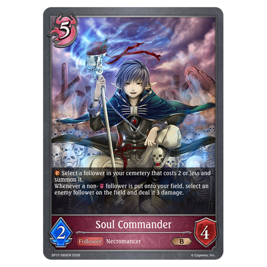 Soul Commander BP17-089EN card from the Shadowverse: Evolve set Convergent Destinies