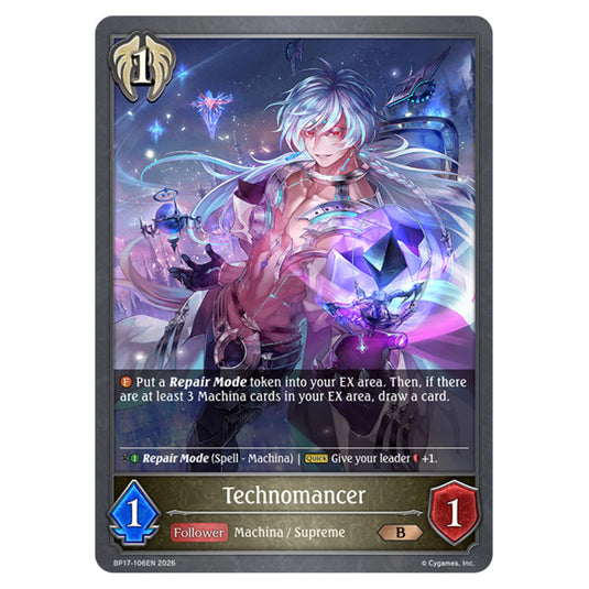 Technomancer BP17-106EN card from the Shadowverse: Evolve set Convergent Destinies