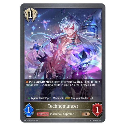 Technomancer BP17-P25EN card from the Shadowverse: Evolve set Convergent Destinies