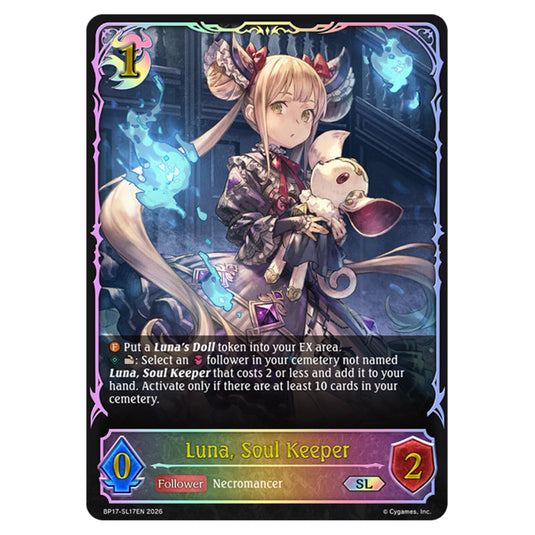 Luna, Soul Keeper BP17-SL17EN card from the Shadowverse: Evolve set Convergent Destinies