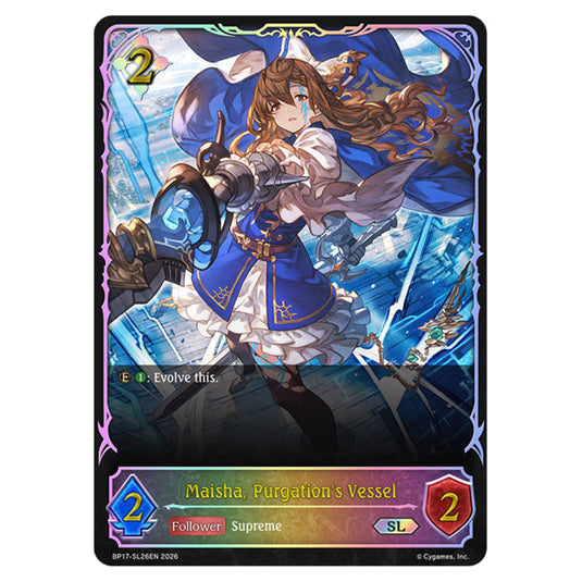 Maisha, Purgation's Vessel BP17-SL26EN card from the Shadowverse: Evolve set Convergent Destinies