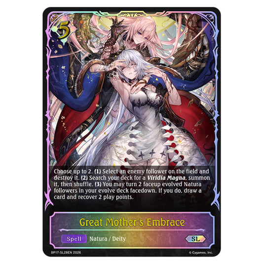 Great Mother's Embrace BP17-SL28EN card from the Shadowverse: Evolve set Convergent Destinies