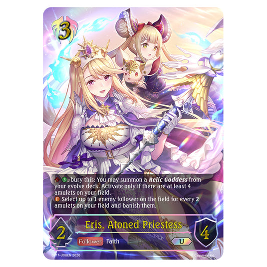Eris, Atoned Priestess BP17-U08EN card from the Shadowverse: Evolve set Convergent Destinies