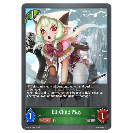 Shadowverse Evolve - BP01 - Advent of Genesis - Elf Child May - BP01-012