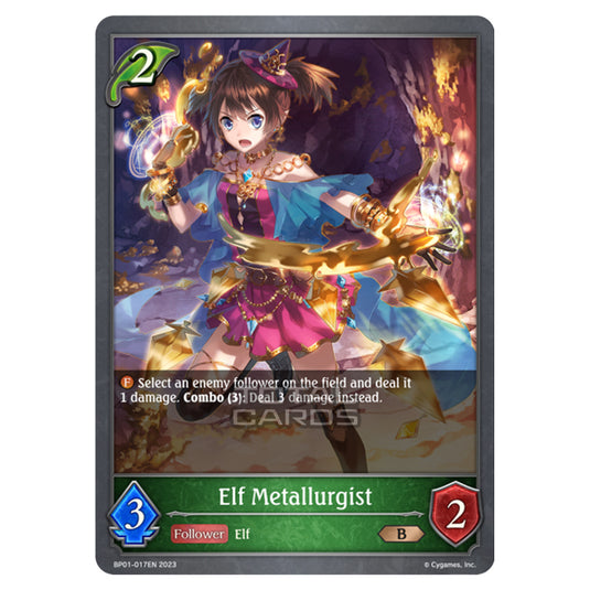 Shadowverse Evolve - BP01 - Advent of Genesis - Elf Metallurgist - BP01-017
