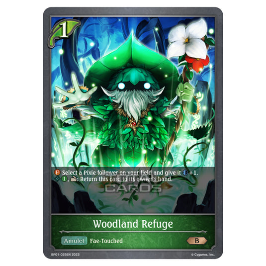 Shadowverse Evolve - BP01 - Advent of Genesis - Woodland Refuge - BP01-025