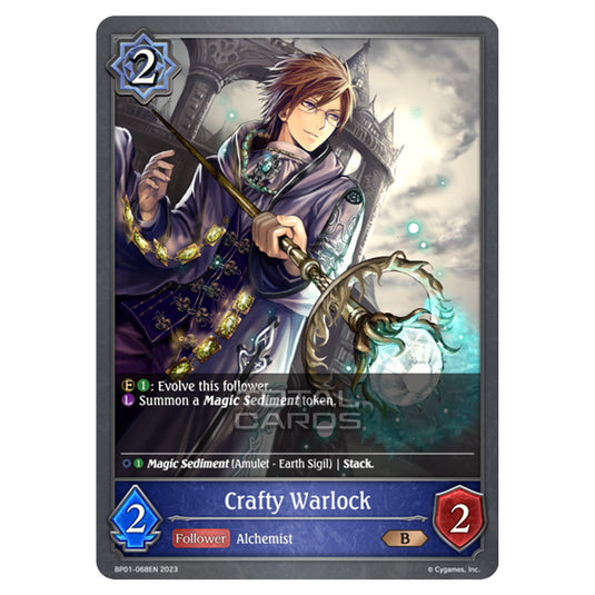 Shadowverse Evolve - BP01 - Advent of Genesis - Crafty Warlock - BP01-068