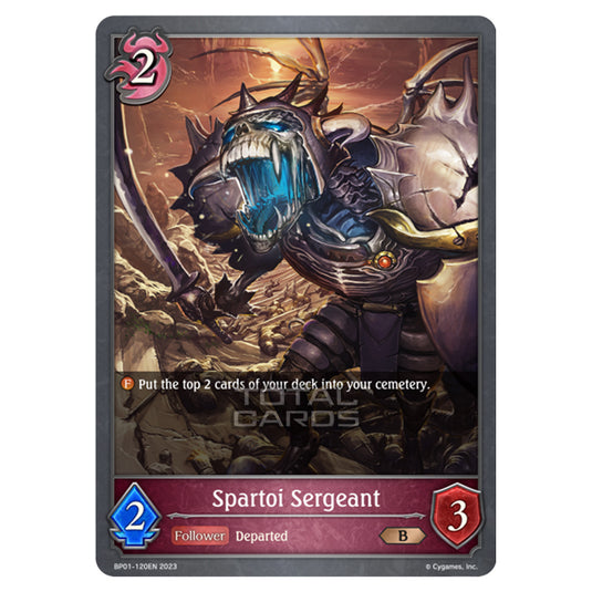 Shadowverse Evolve - BP01 - Advent of Genesis - Spartoi Sergeant - BP01-120