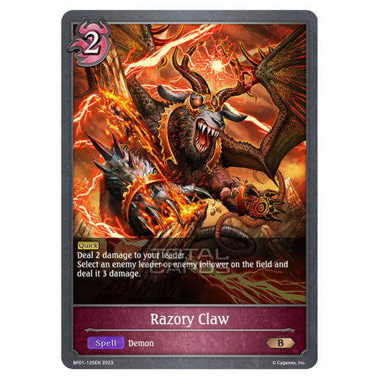 Shadowverse Evolve - BP01 - Advent of Genesis - Razory Claw - BP01-125