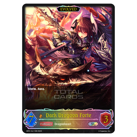 Shadowverse Evolve - BP01 - Advent of Genesis - Dark Dragoon Forte (Evolved) - BP01-SL11