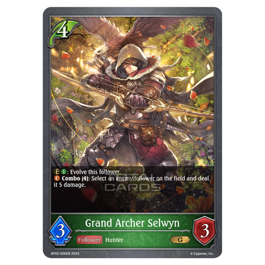 Shadowverse Evolve - BP02 - Reign of Bahamut - Grand Archer Selwyn - BP02-006EN