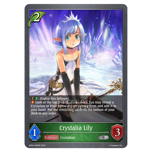Shadowverse Evolve - BP02 - Reign of Bahamut - Crystalia Lily - BP02-008EN