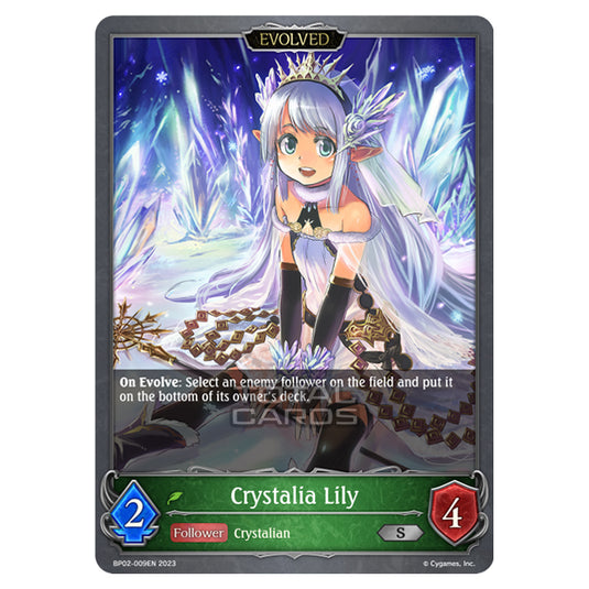 Shadowverse Evolve - BP02 - Reign of Bahamut - Crystalia Lily (Evolved) - BP02-009EN