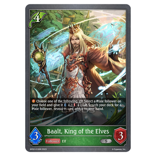 Shadowverse Evolve - BP02 - Reign of Bahamut - Baalt, King of the Elves - BP02-010EN