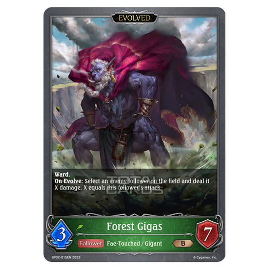 Shadowverse Evolve - BP02 - Reign of Bahamut - Forest Gigas (Evolved) - BP02-015EN