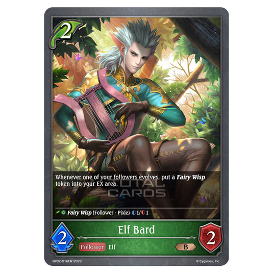 Shadowverse Evolve - BP02 - Reign of Bahamut - Elf Bard - BP02-016EN