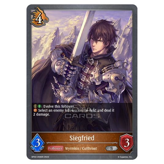 Shadowverse Evolve - BP02 - Reign of Bahamut - Siegfried - BP02-059EN