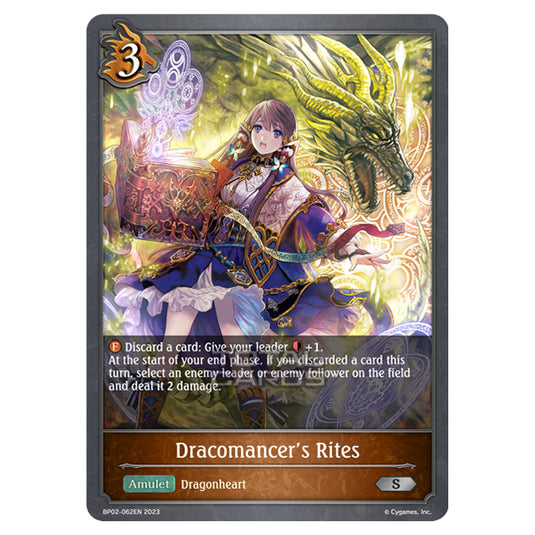Shadowverse Evolve - BP02 - Reign of Bahamut - Dracomancer’s Rites - BP02-062EN