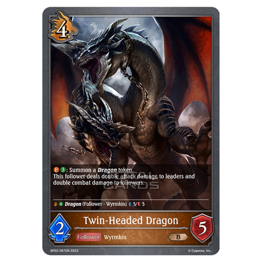 Shadowverse Evolve - BP02 - Reign of Bahamut - Twin-Headed Dragon - BP02-067EN