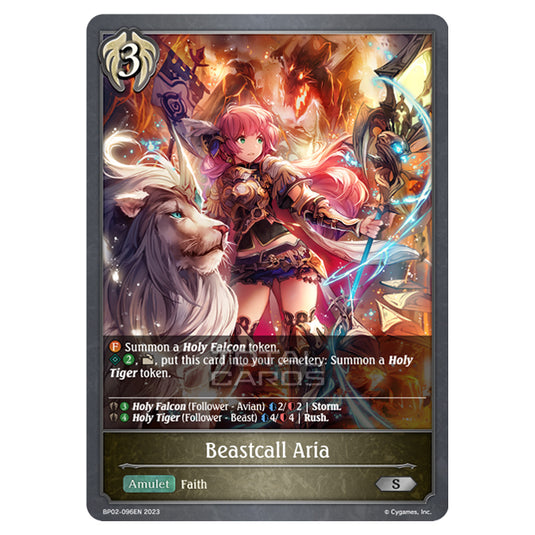 Shadowverse Evolve - BP02 - Reign of Bahamut - Beastcall Aria - BP02-096EN