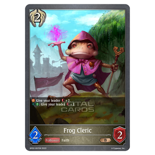 Shadowverse Evolve - BP02 - Reign of Bahamut - Frog Cleric - BP02-097EN