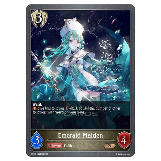 Shadowverse Evolve - BP02 - Reign of Bahamut - Emerald Maiden - BP02-102EN