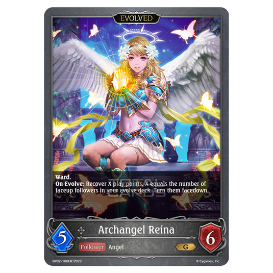 Shadowverse Evolve - BP02 - Reign of Bahamut - Archangel Reina (Evolved) - BP02-108EN