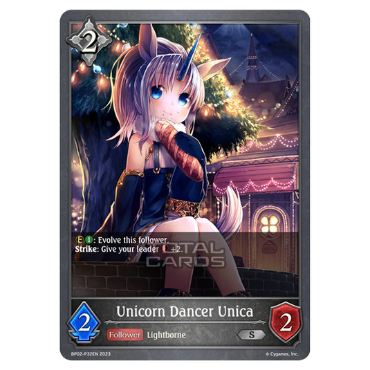 Shadowverse Evolve - BP02 - Reign of Bahamut - Unicorn Dancer Unica - BP02-P32EN
