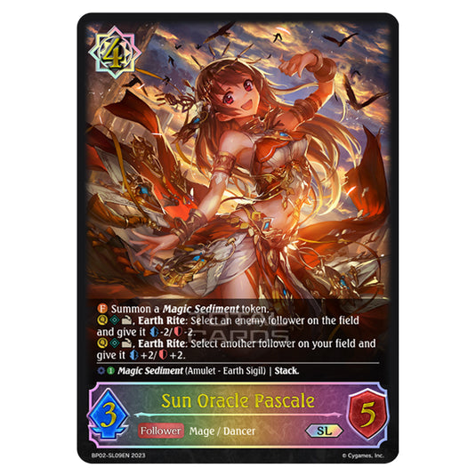 Shadowverse Evolve - BP02 - Reign of Bahamut - Sun Oracle Pascale - BP02-SL09EN