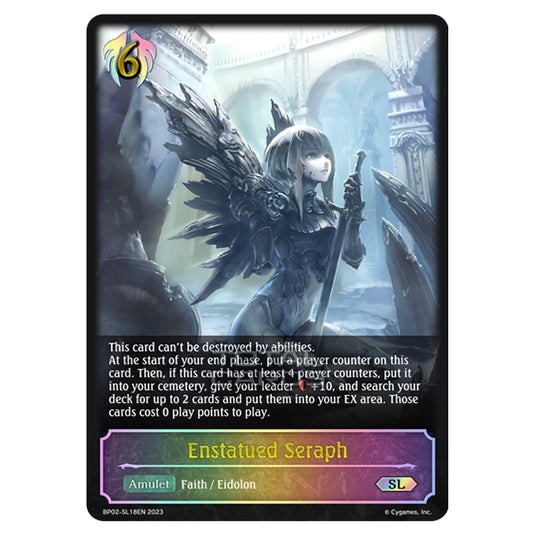Shadowverse Evolve - BP02 - Reign of Bahamut - Enstatued Seraph - BP02-SL18EN