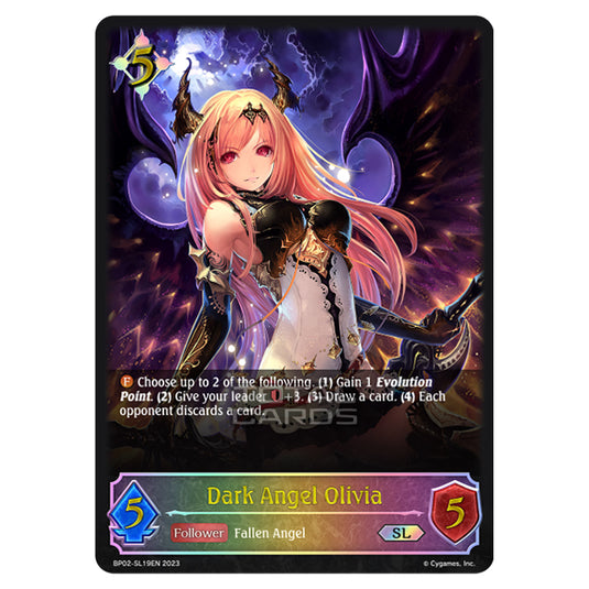 Shadowverse Evolve - BP02 - Reign of Bahamut - Dark Angel Olivia - BP02-SL19EN