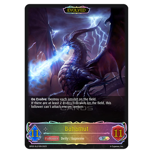 Shadowverse Evolve - BP02 - Reign of Bahamut - Bahamut (Evolved) - BP02-SL21EN