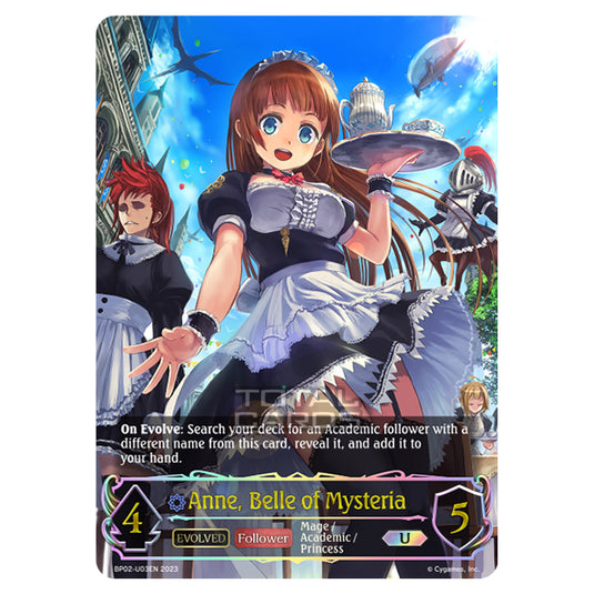 Shadowverse Evolve - BP02 - Reign of Bahamut - Anne, Belle of Mysteria (Evolved) - BP02-U03EN