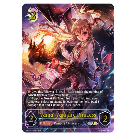 Shadowverse Evolve - BP02 - Reign of Bahamut - Vania, Vampire Princess - BP02-U05EN