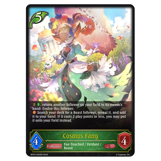 Shadowverse Evolve - Flame of Laevateinn - Cosmos Fang - BP03-002EN