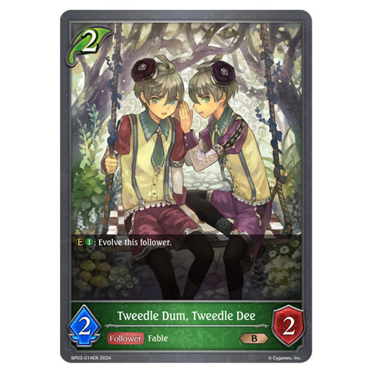 Shadowverse Evolve - Flame of Laevateinn - Tweedle Dum, Tweedle Dee - BP03-014EN