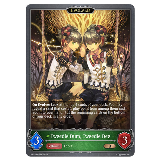Shadowverse Evolve - Flame of Laevateinn - Tweedle Dum, Tweedle Dee - BP03-015EN